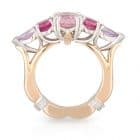 5 Stone Pink Ring