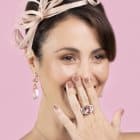 Emerald Cut Moreganite Gatsby Ring