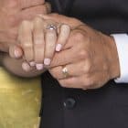 Rose Gold Organise Carved Design Wedding Band