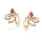 Rose Gold Wing Earrings