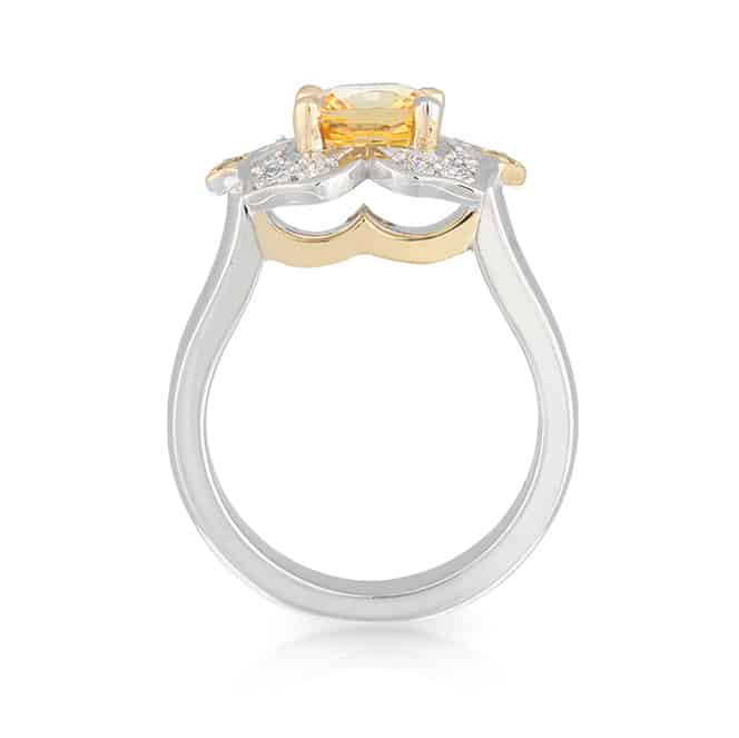 Yellow Ceylon Sapphire Ring