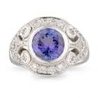 Round Tanzanite Ring