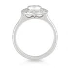 Round Diamond Bezel Halo Ring