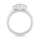 Round Bezel Diamond Daisy Ring