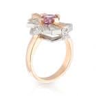Pink Spinel Sunrise Ring