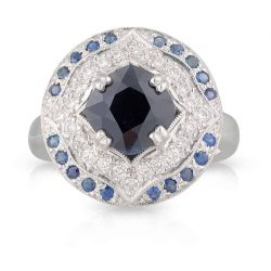 Australian Sapphire Gatsby Ring