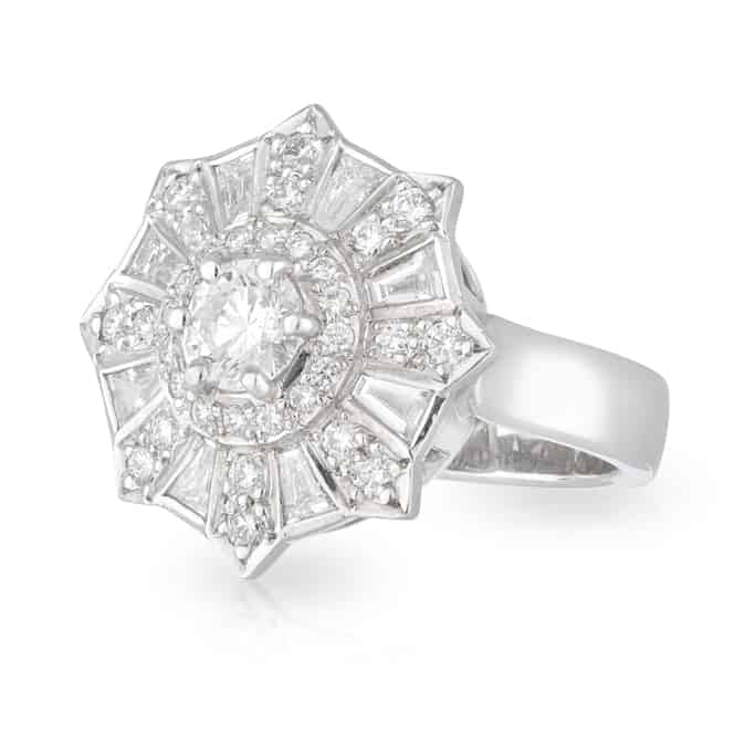 Diamond Fireworks Engagement Ring - Artisans Bespoke Jewellers