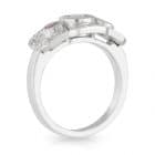 Grey Spinel Ceylon Pink Sapphire Diamond Ring