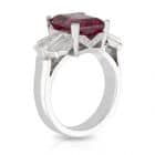 Rubellite Tourmaline Diamond Ring