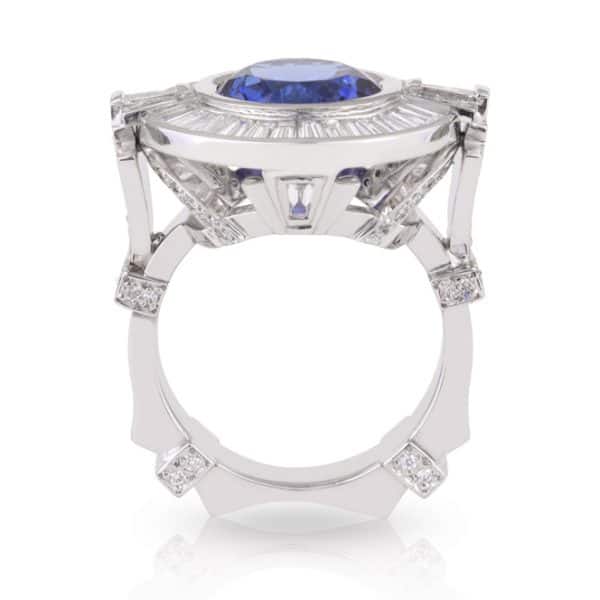 Tanzanite Diamond Dress Ring