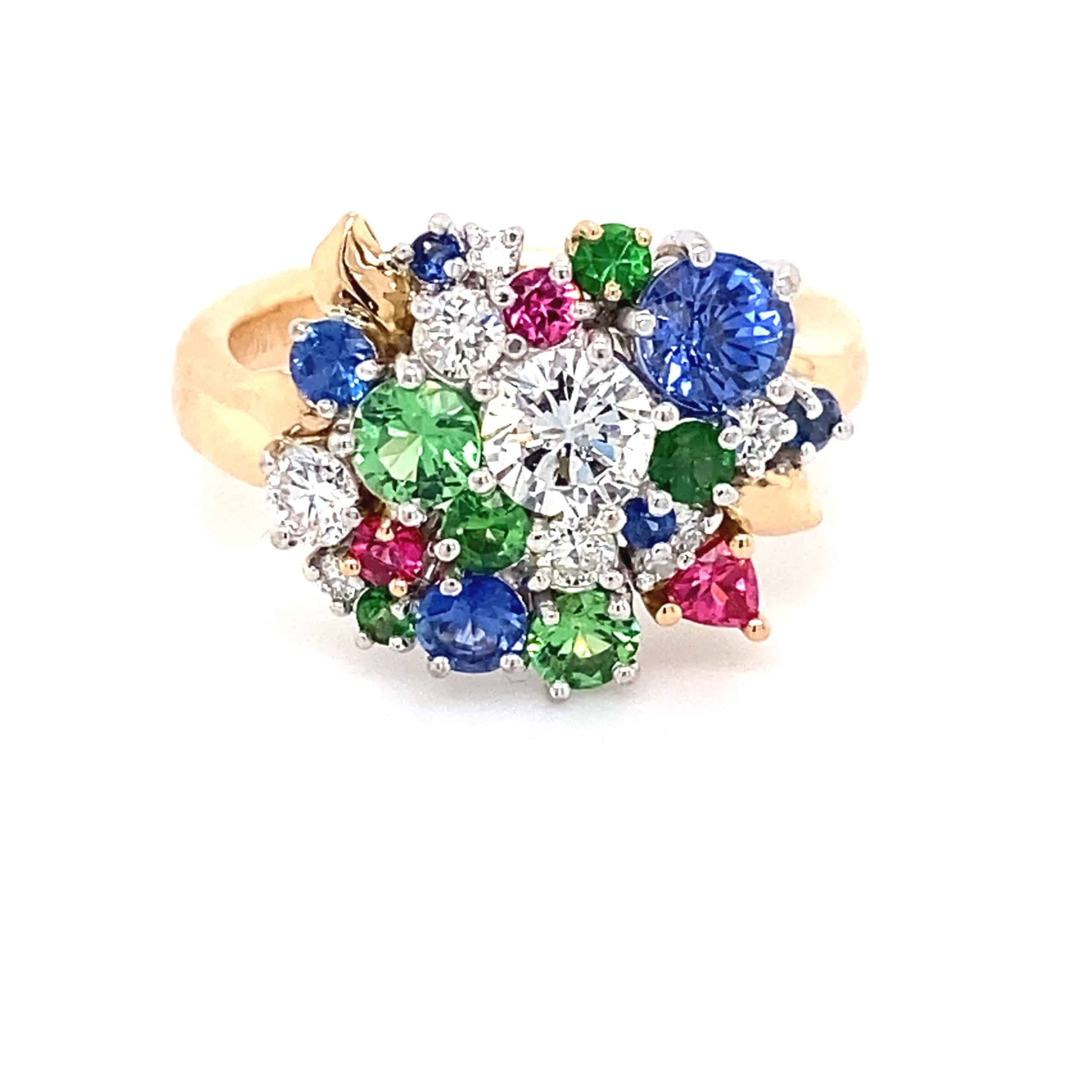 Client Jewellery Remodelling Story: Garden of Flowers Ring