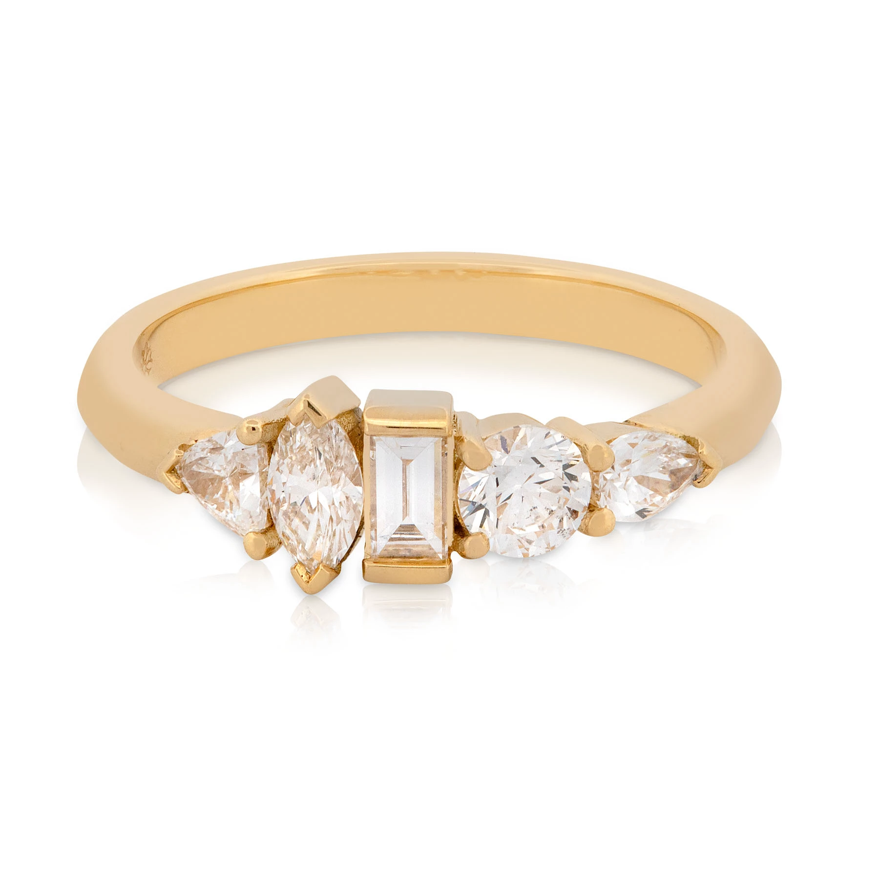 Fancy Diamond Stacker Ring
