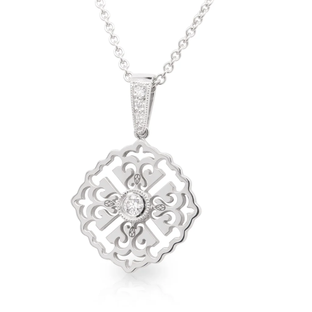 Artisans Deco Crest on Bale Pendant