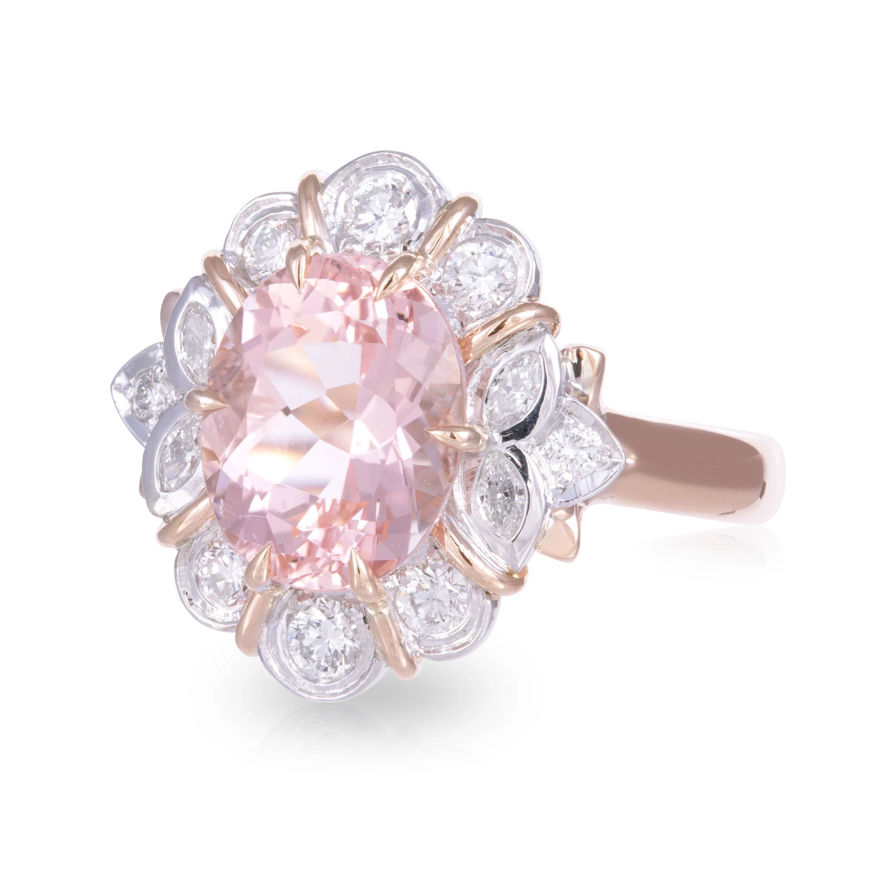 Blossom Morganite Dress Ring