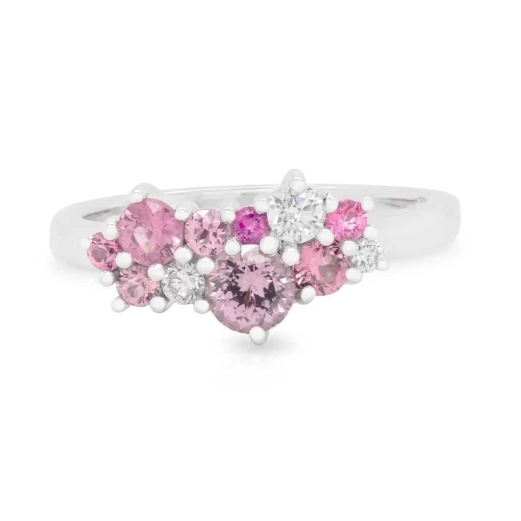 Bubble Pink Spinel Ring