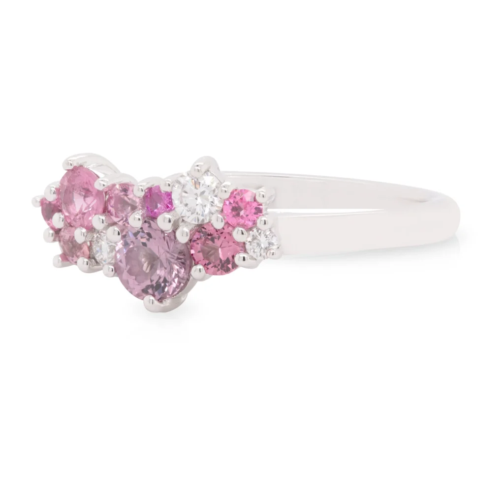 Bubble Pink Spinel Ring