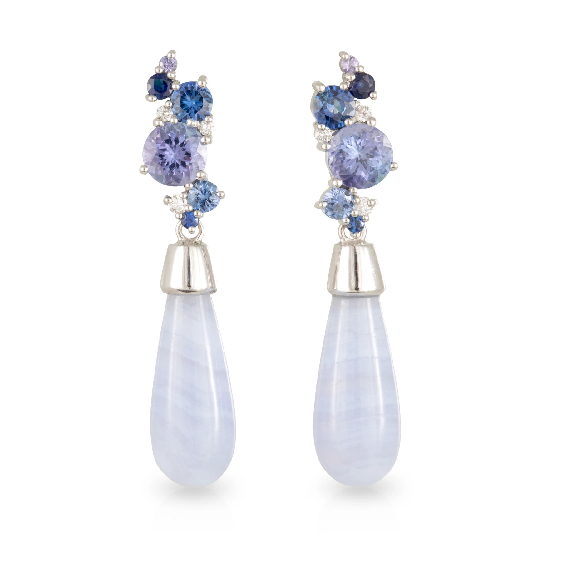 Bubble Tanzanite Sapphire Drops