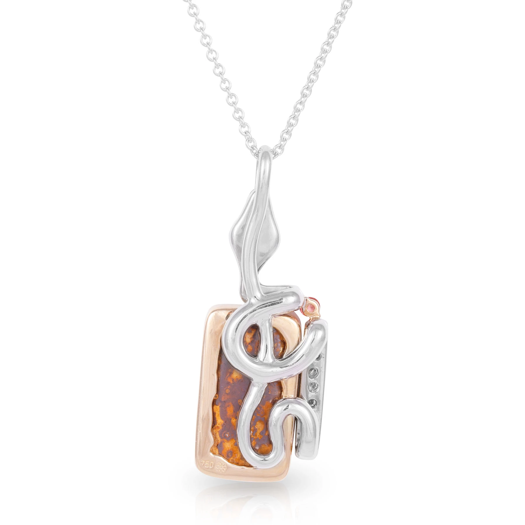 Circle of Life Boulder Opal Pendant