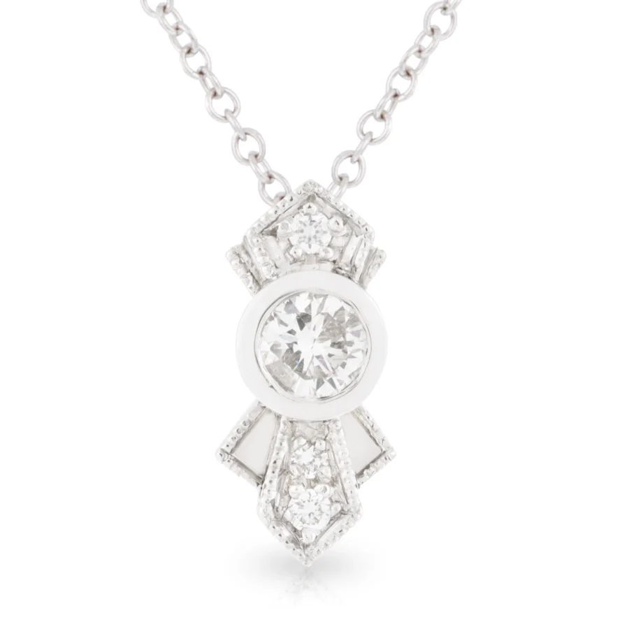 Diamond Art Deco Pendant