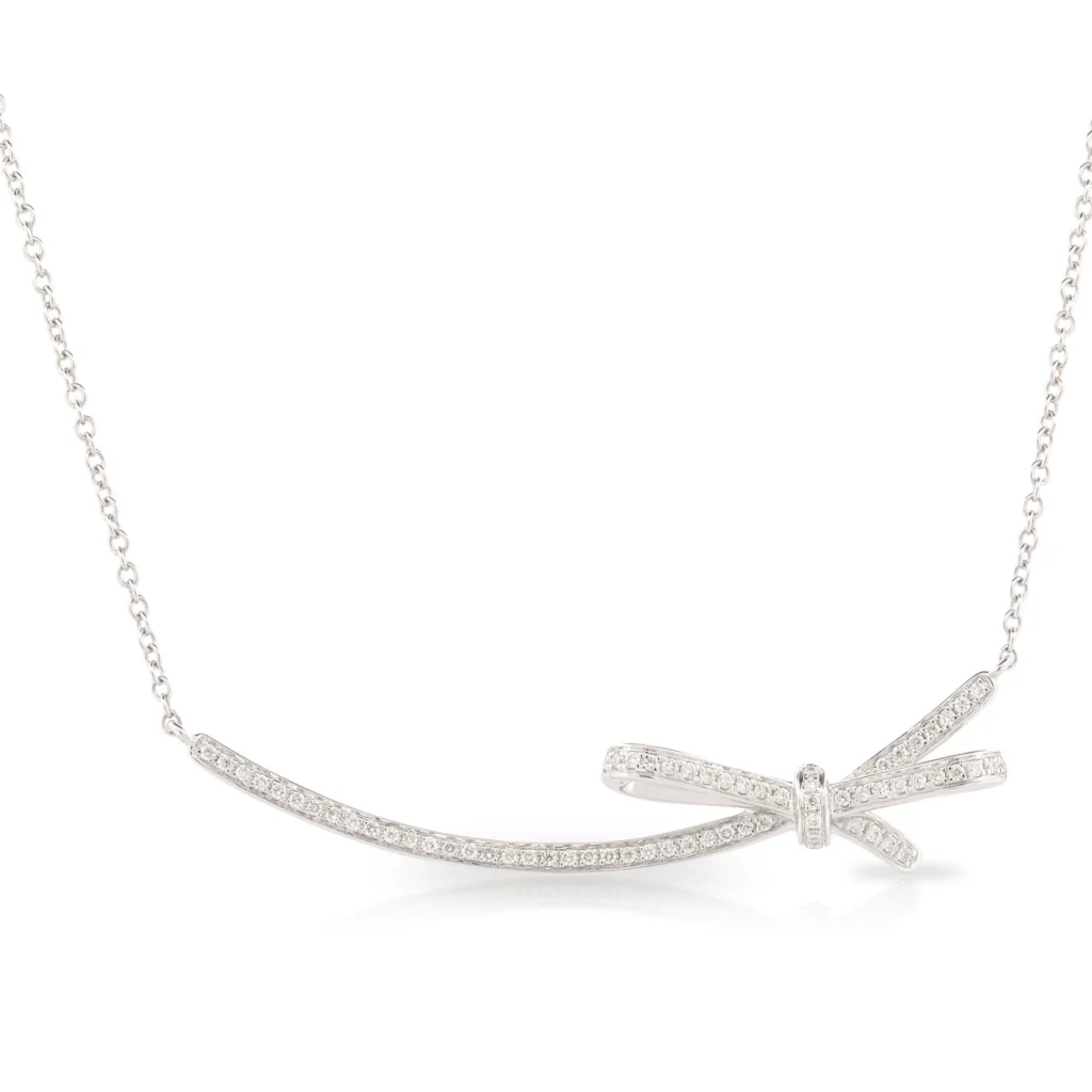 Diamond Bow Pendant