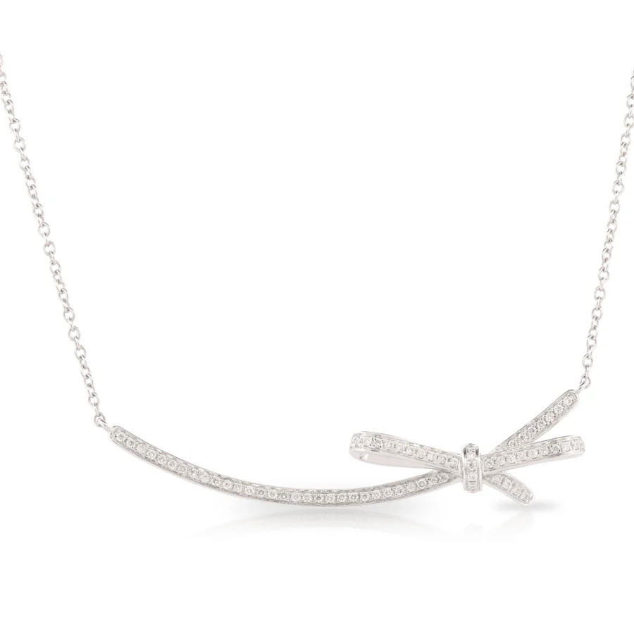 Diamond Bow Pendant