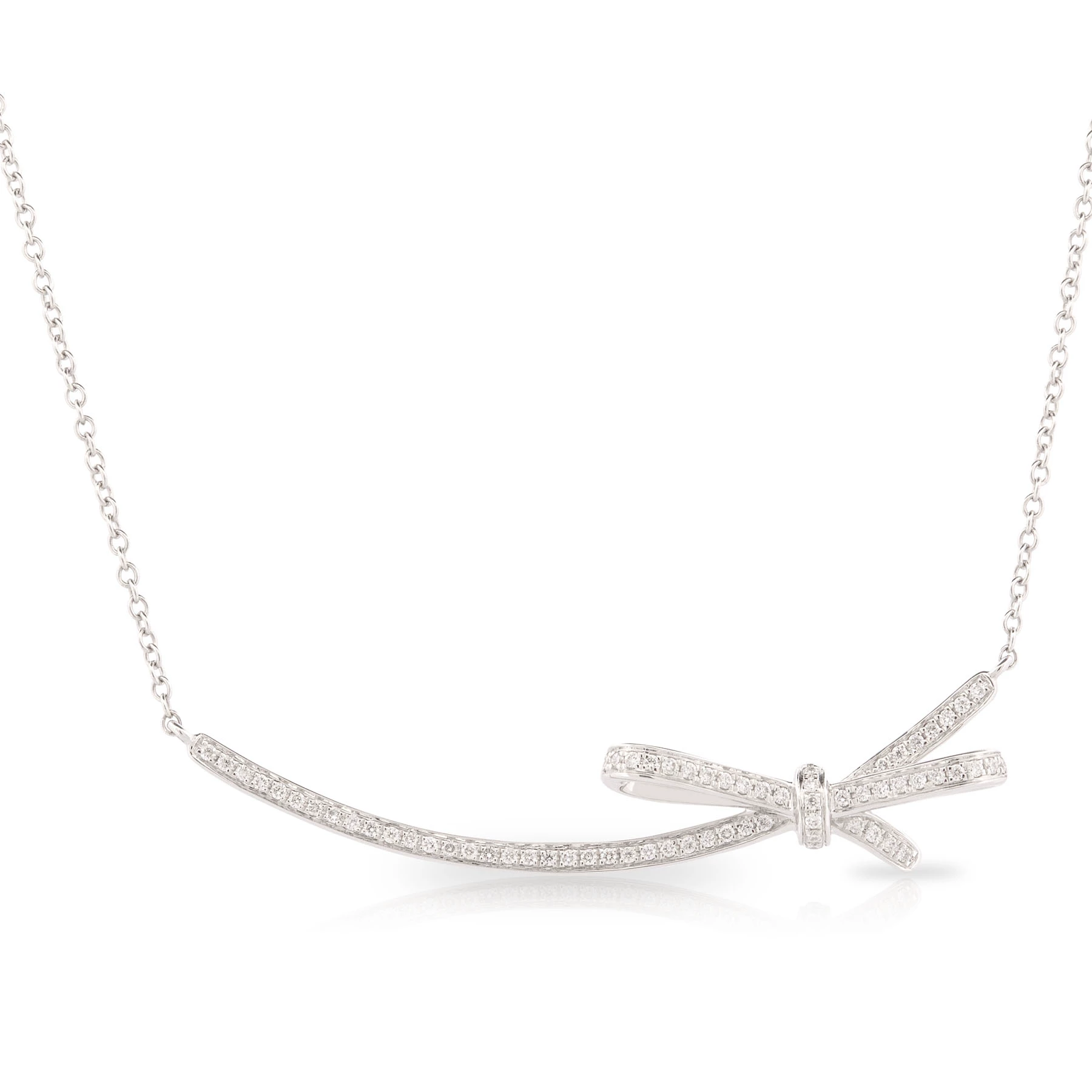 Diamond Bow Pendant
