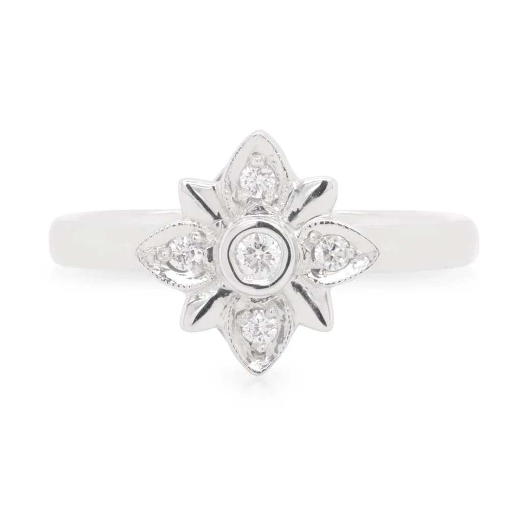 Diamond Clover Ring