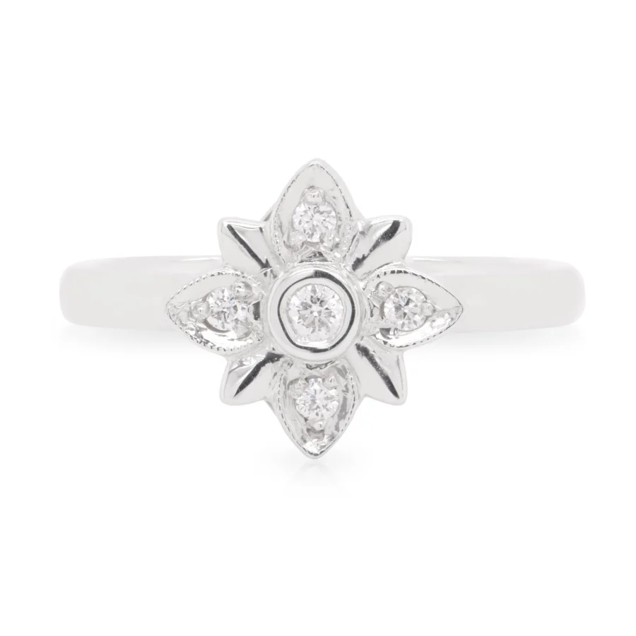 Diamond Clover Ring