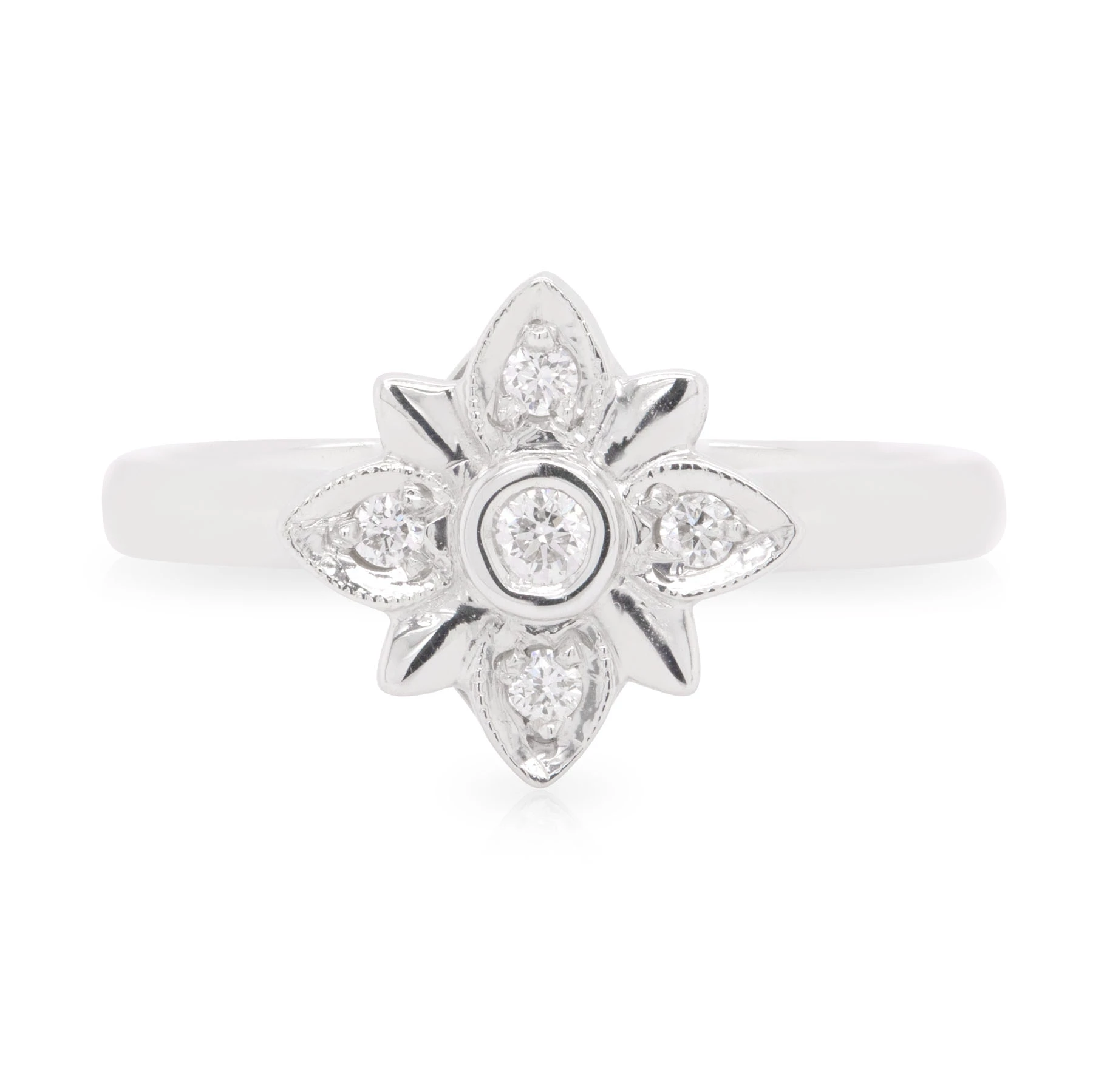 Diamond Clover Ring