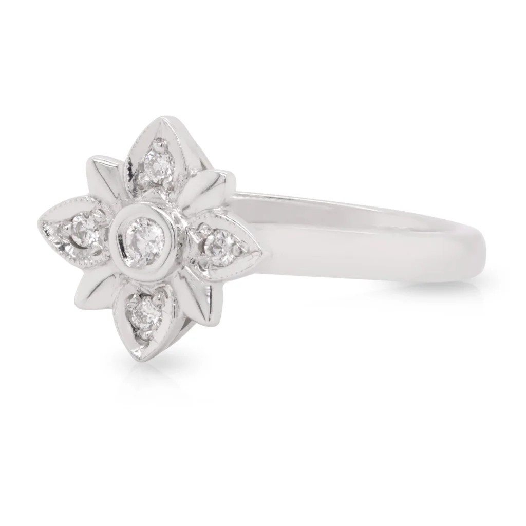 Diamond Clover Ring