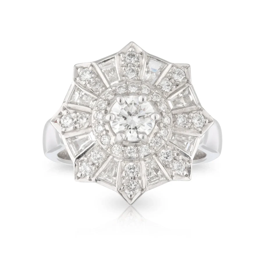 Diamond Fireworks Engagement Ring
