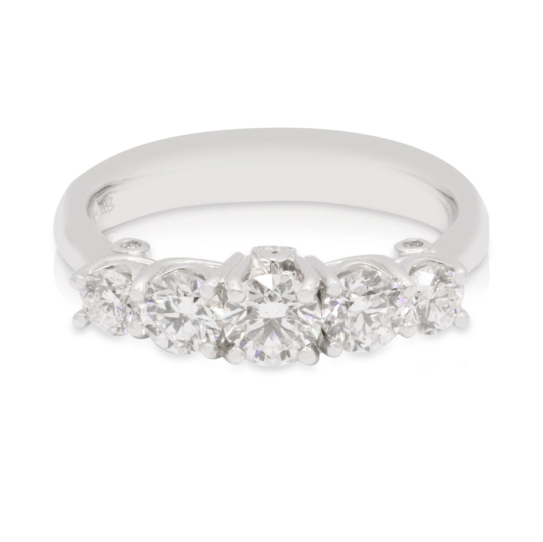 Diamond Graduating 5 Stone Engagement Ring