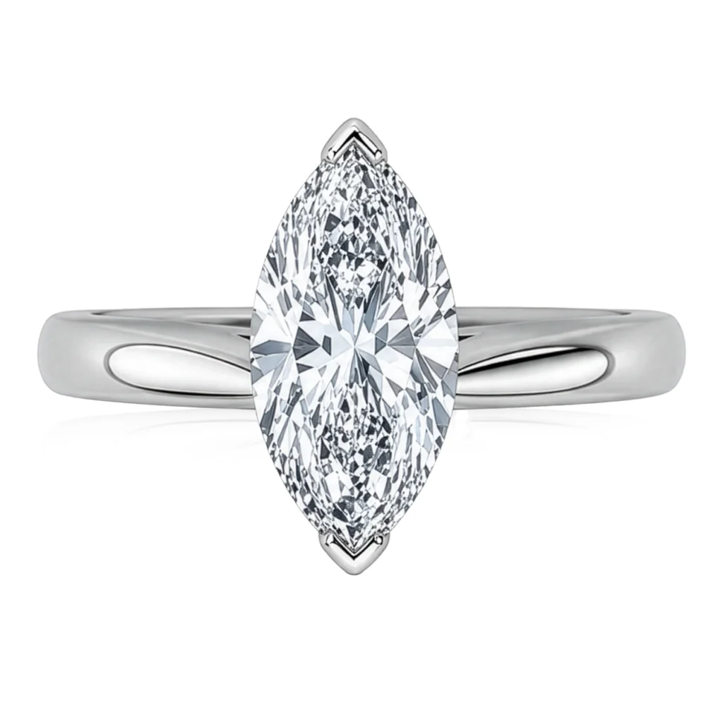Diamond Marquise cut Engagement Ring