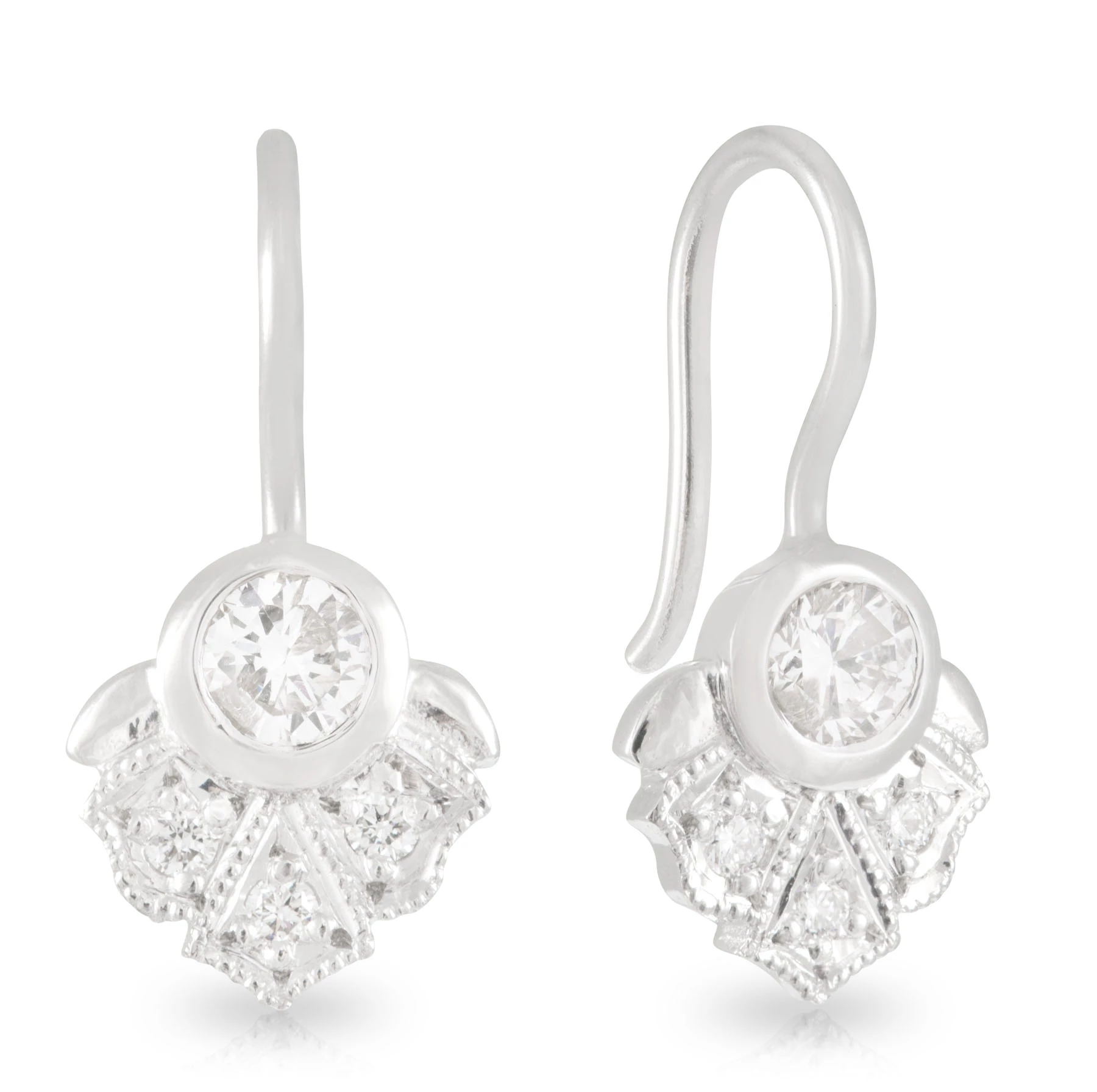 Diamond Scalloped Fringe Drops
