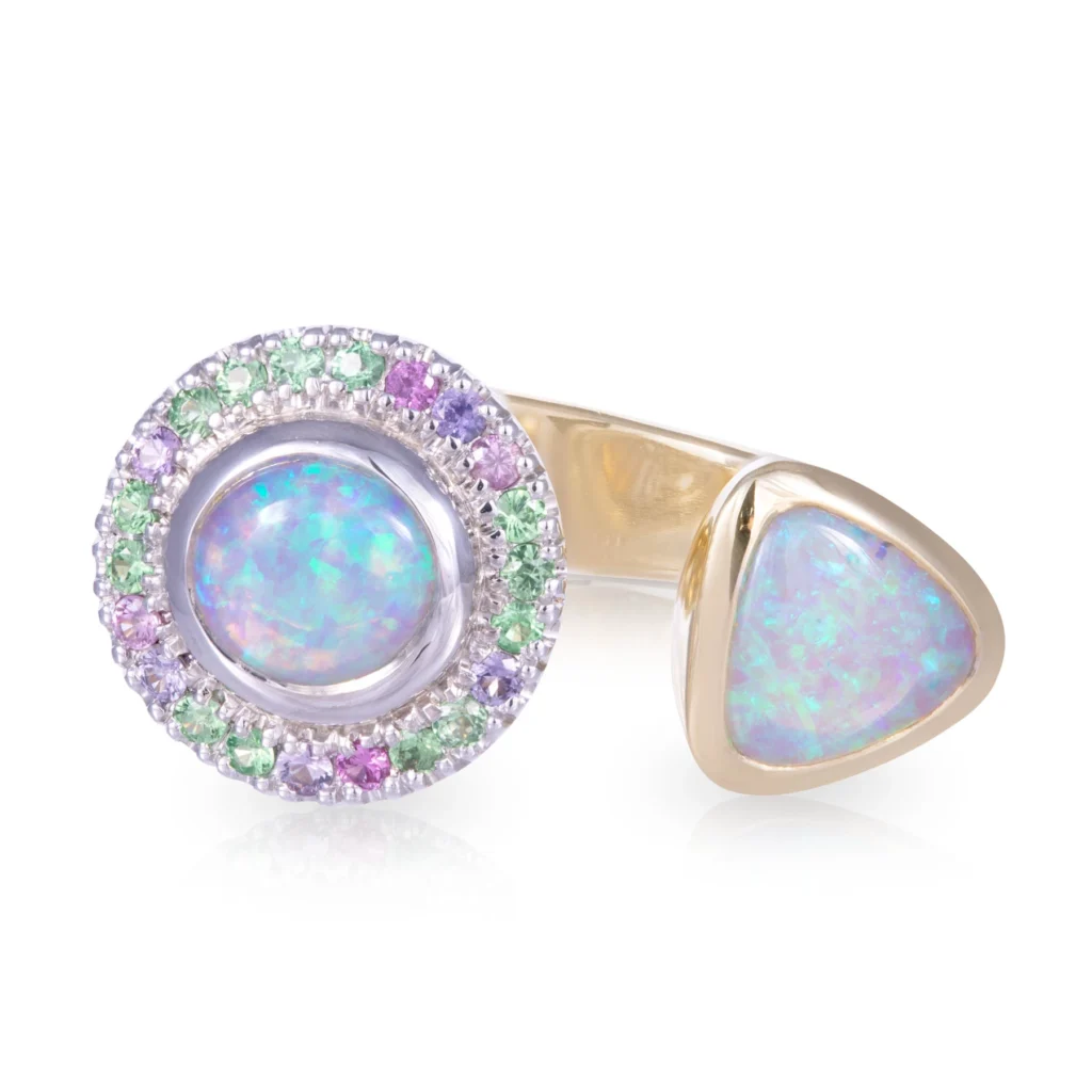 Double Opal Dress Ring