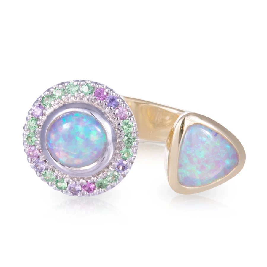 Double Opal Dress Ring