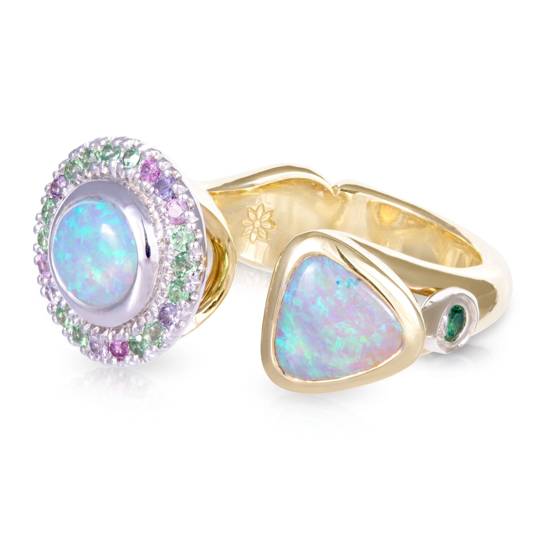 Double Opal Dress Ring