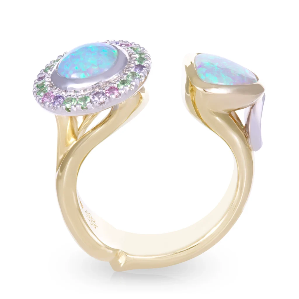 Double Opal Dress Ring