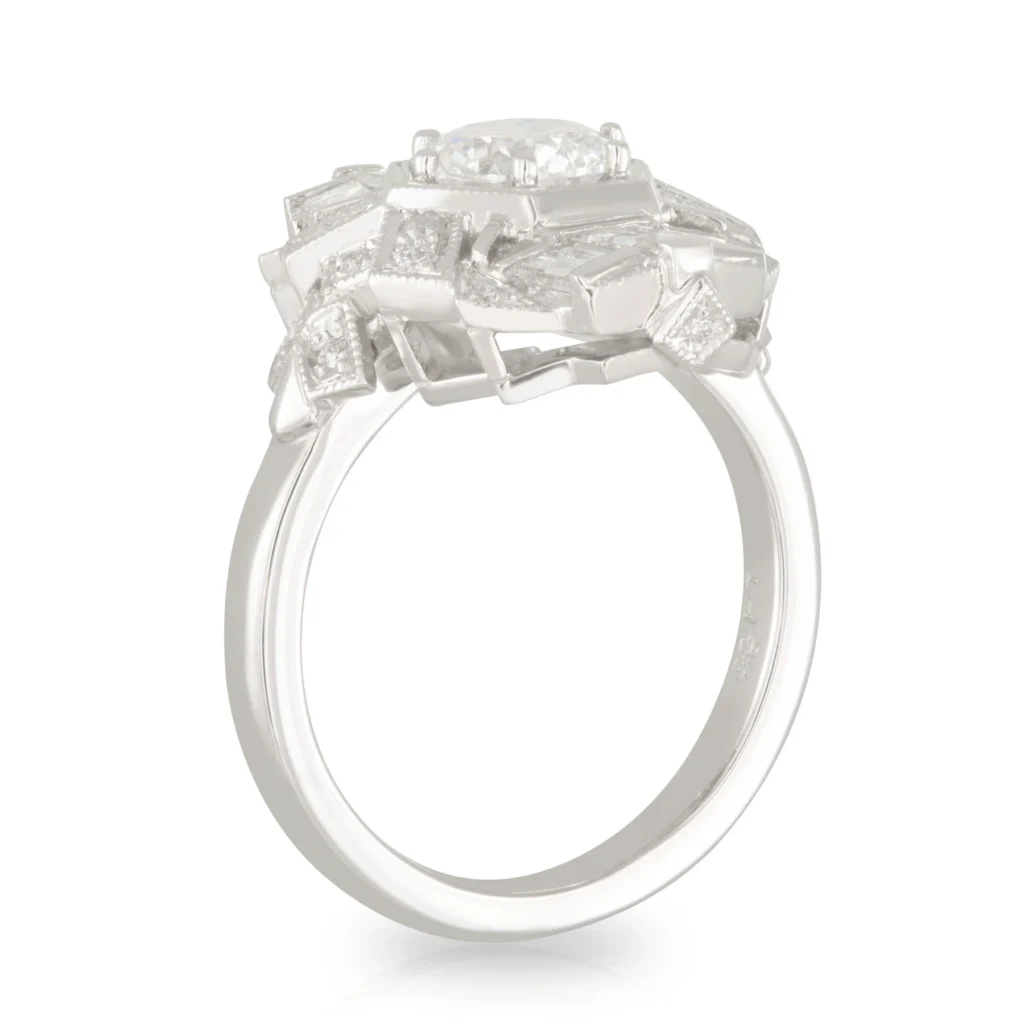 Empire Art Deco Diamond Engagement Ring