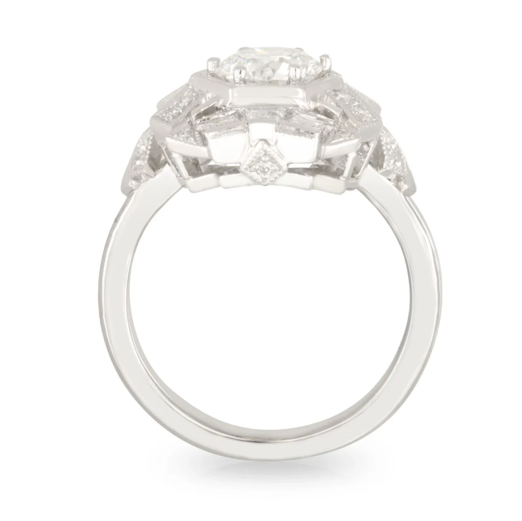 Empire Art Deco Diamond Engagement Ring