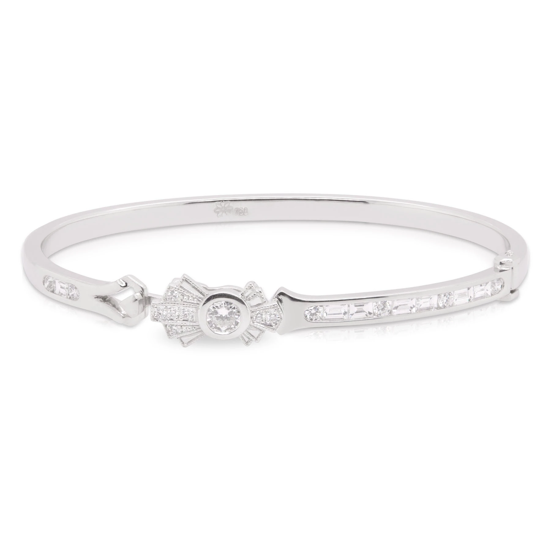 Empire Diamond Bangle Front