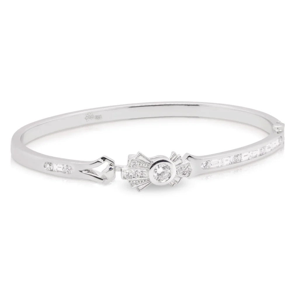 Empire Diamond Bangle Side