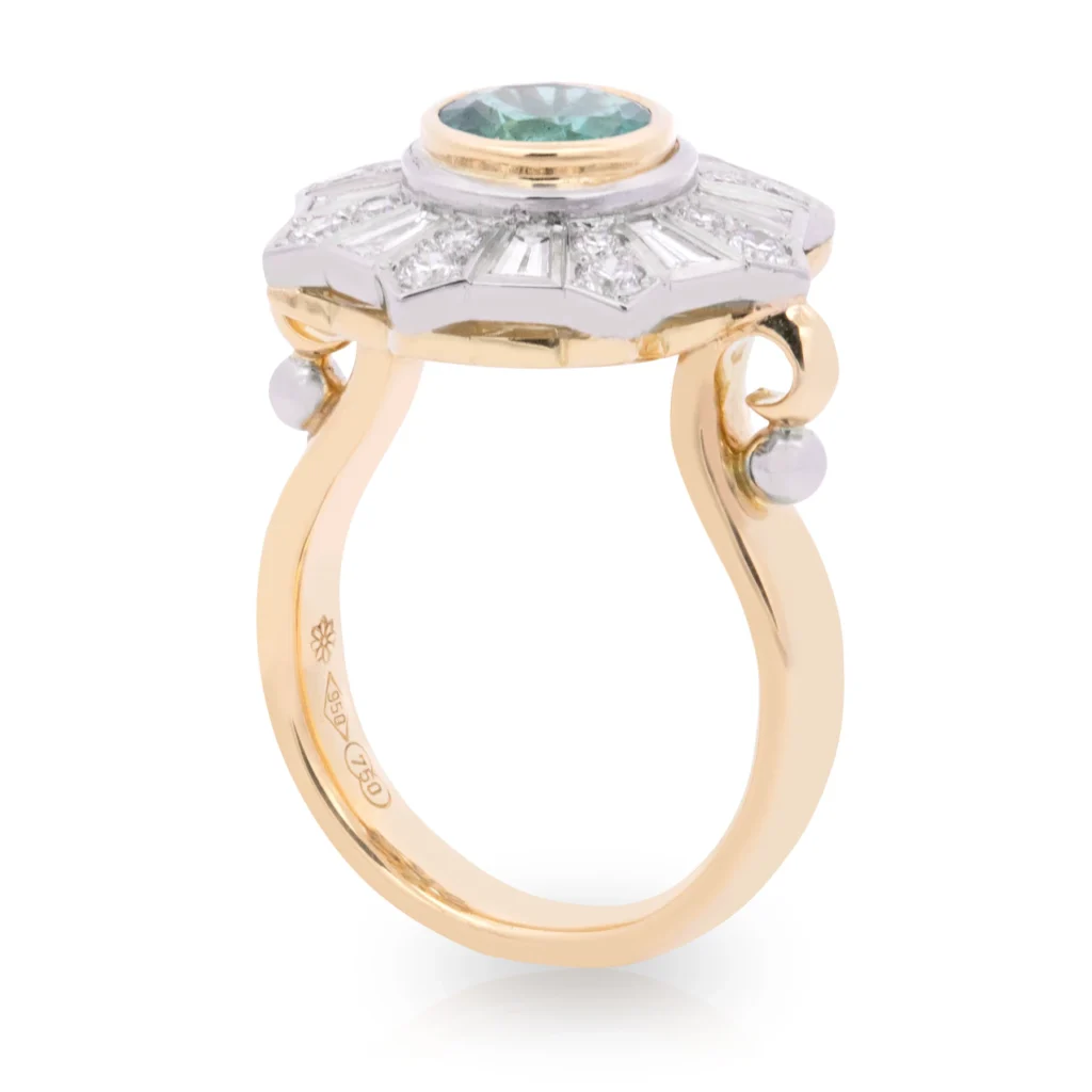 Empire Emerald Fireworks Ring