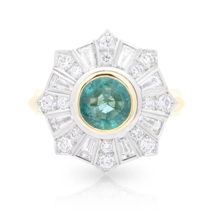 Empire Emerald Fireworks Ring