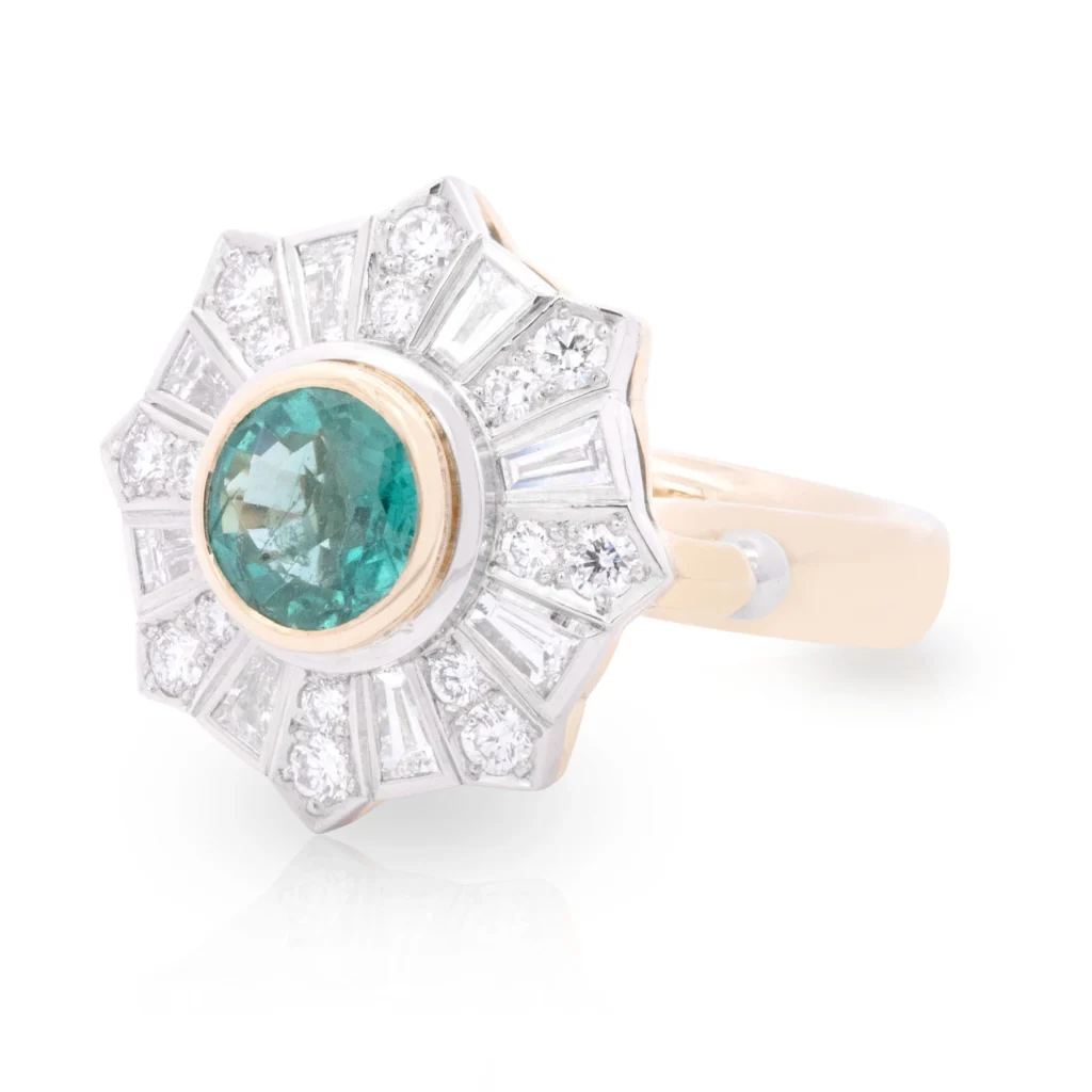 Empire Emerald Fireworks Ring
