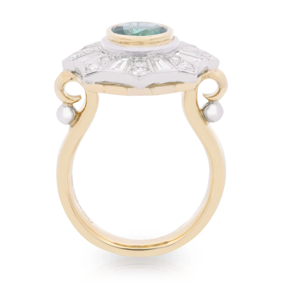 Empire Emerald Fireworks Ring