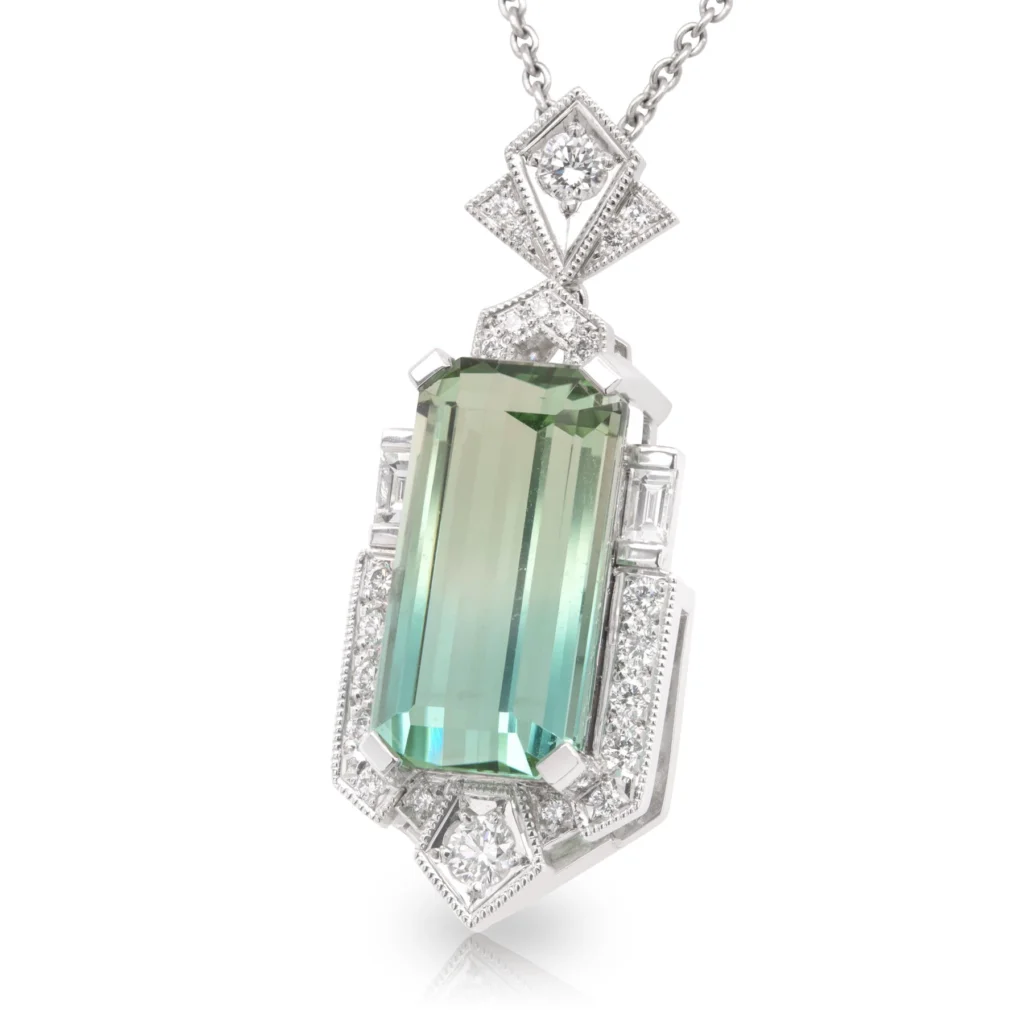 Empire Tourmaline Pendant Side