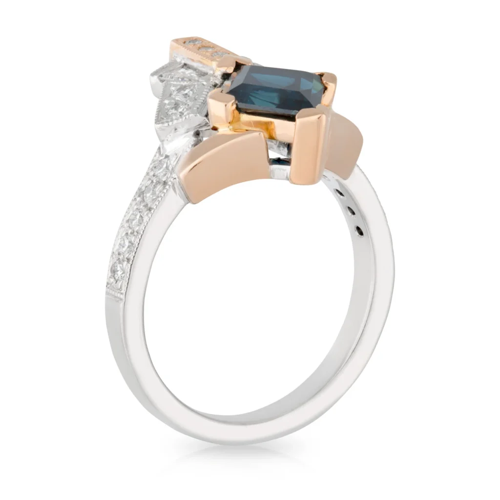 Kite Sapphire Engagement Ring