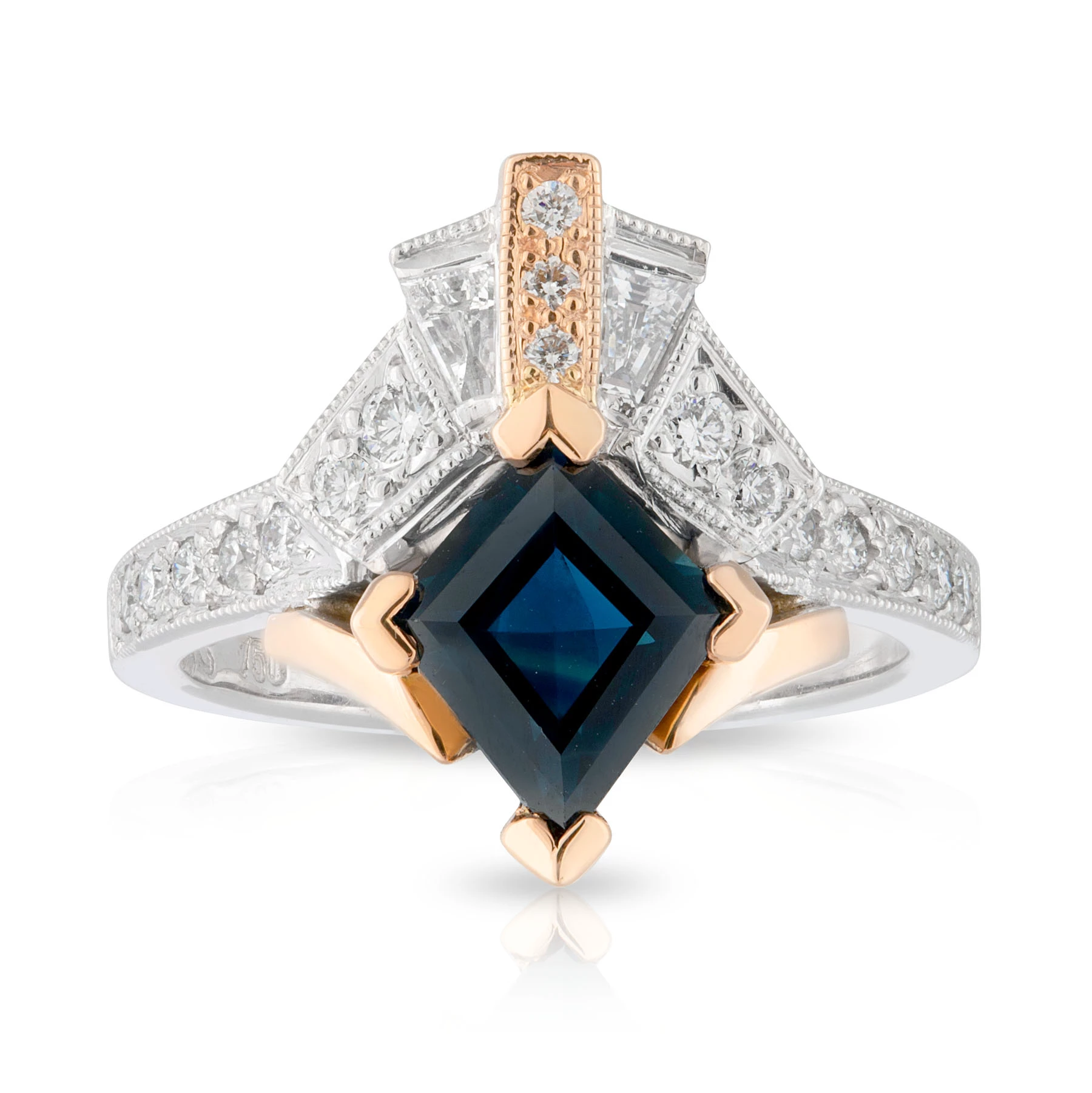 Kite Sapphire Engagement Ring