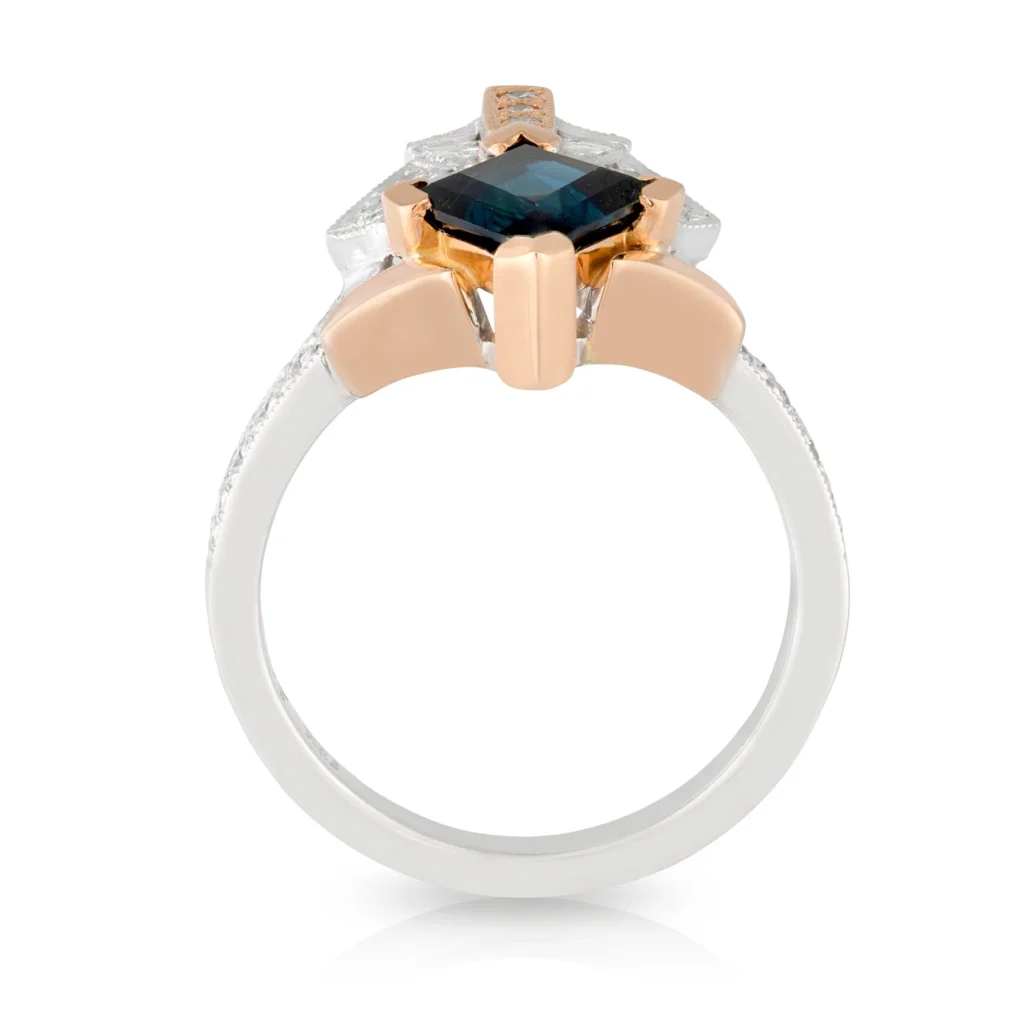 Kite Sapphire Engagement Ring